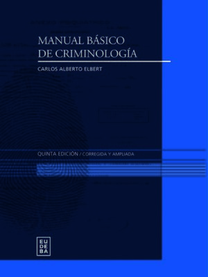 cover image of Manual básico de criminología
